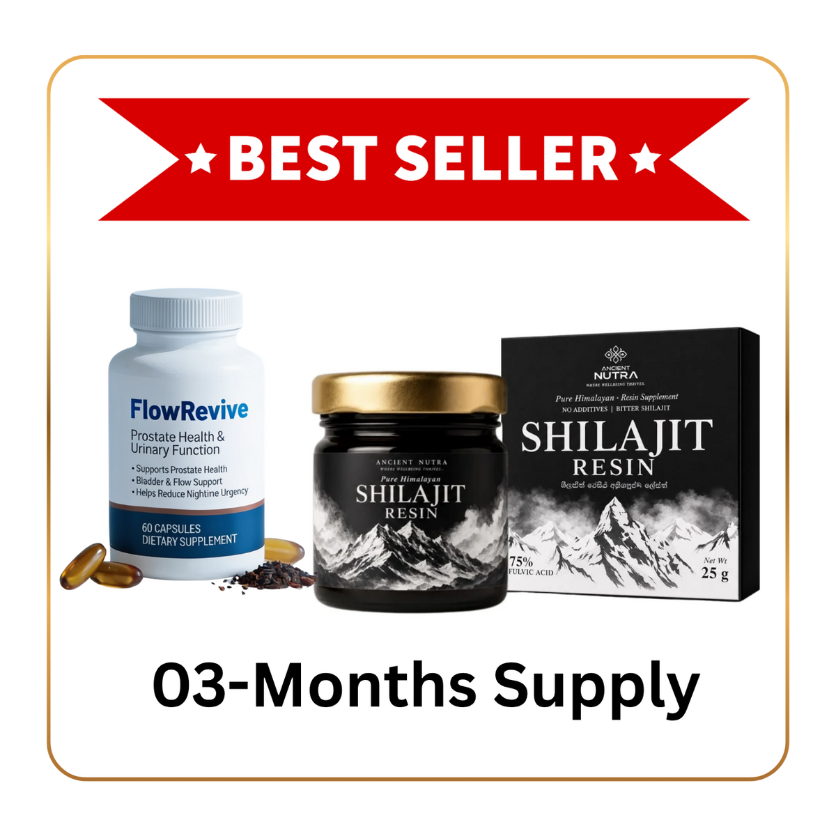 Combo Shilajit Resin + Flow Revive
